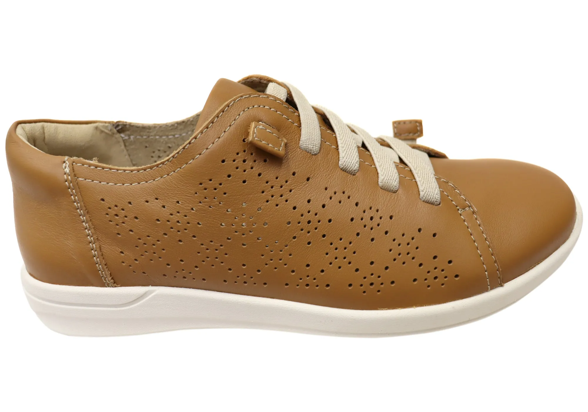 slim fit School Ready Scholl Orthaheel Womens Leather Comfortable Nile Sneakers Shoes