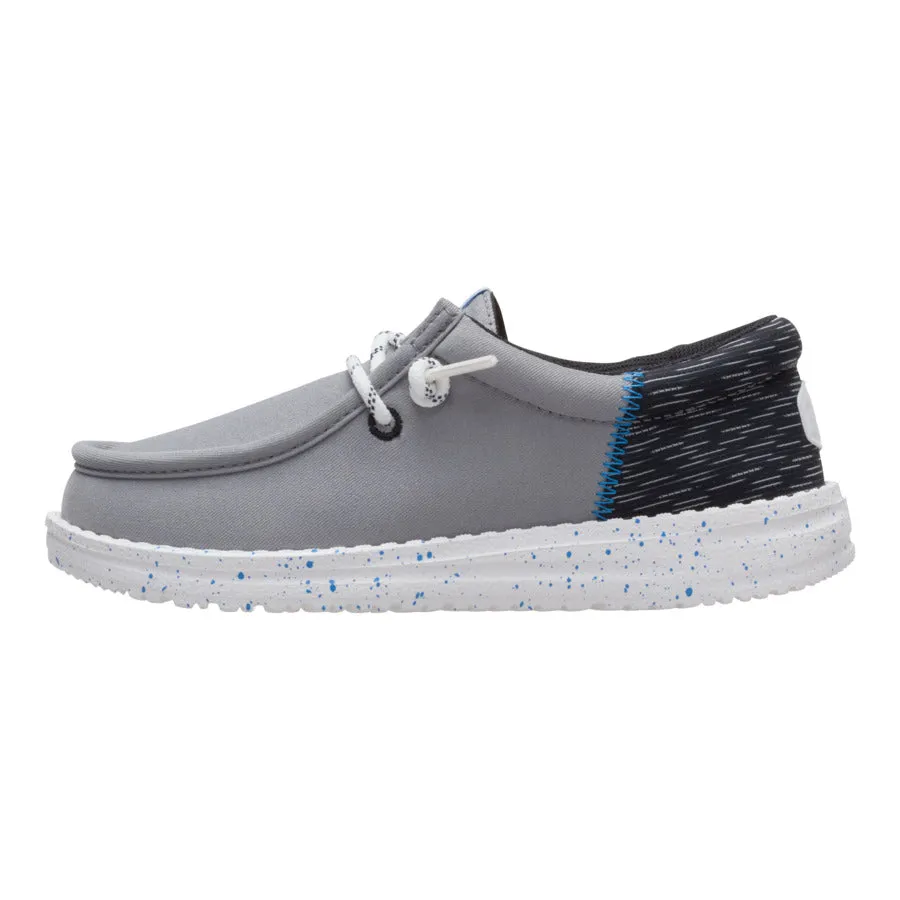 Hyperlock Heel Counter Seamless construction Wally Funk Youth Jersey Jacquard - Grey/Multi