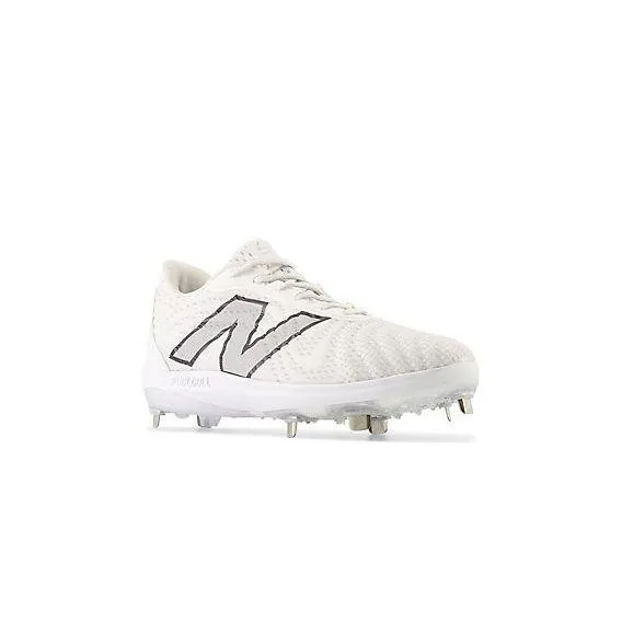 New Balance Men's FuelCell 4040 V7 Metal Baseball Cleats - Optic White / Raincloud - L4040TW7 Buckle Fit
