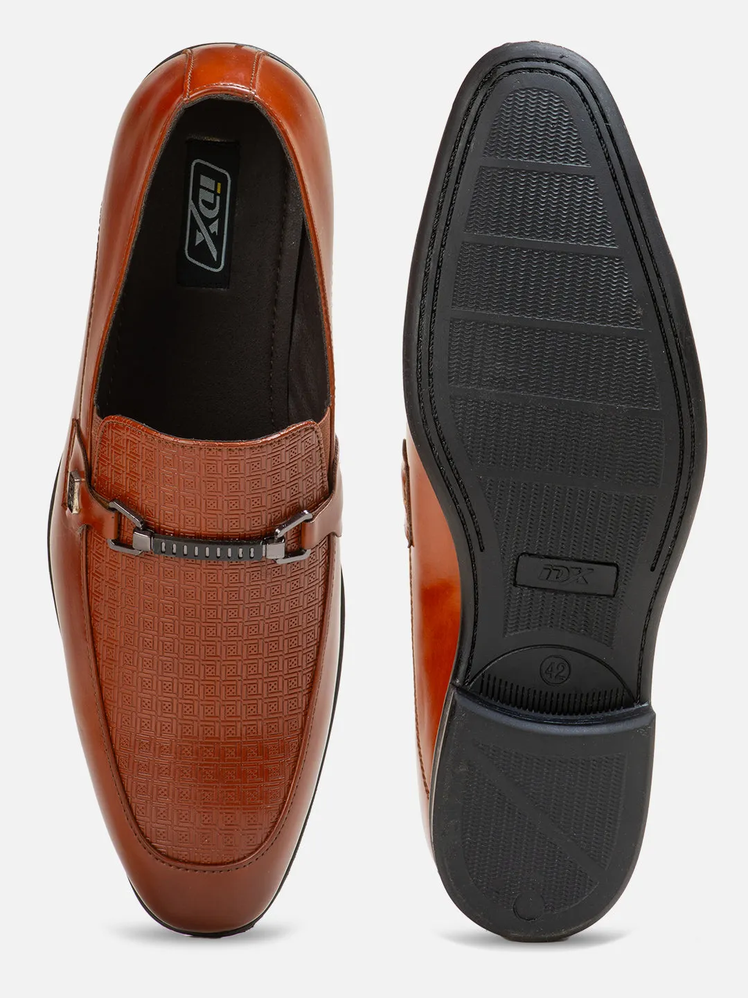 True Wear Trendy Style Men's Tan Regular Toe Slip On Formal (IX2032)