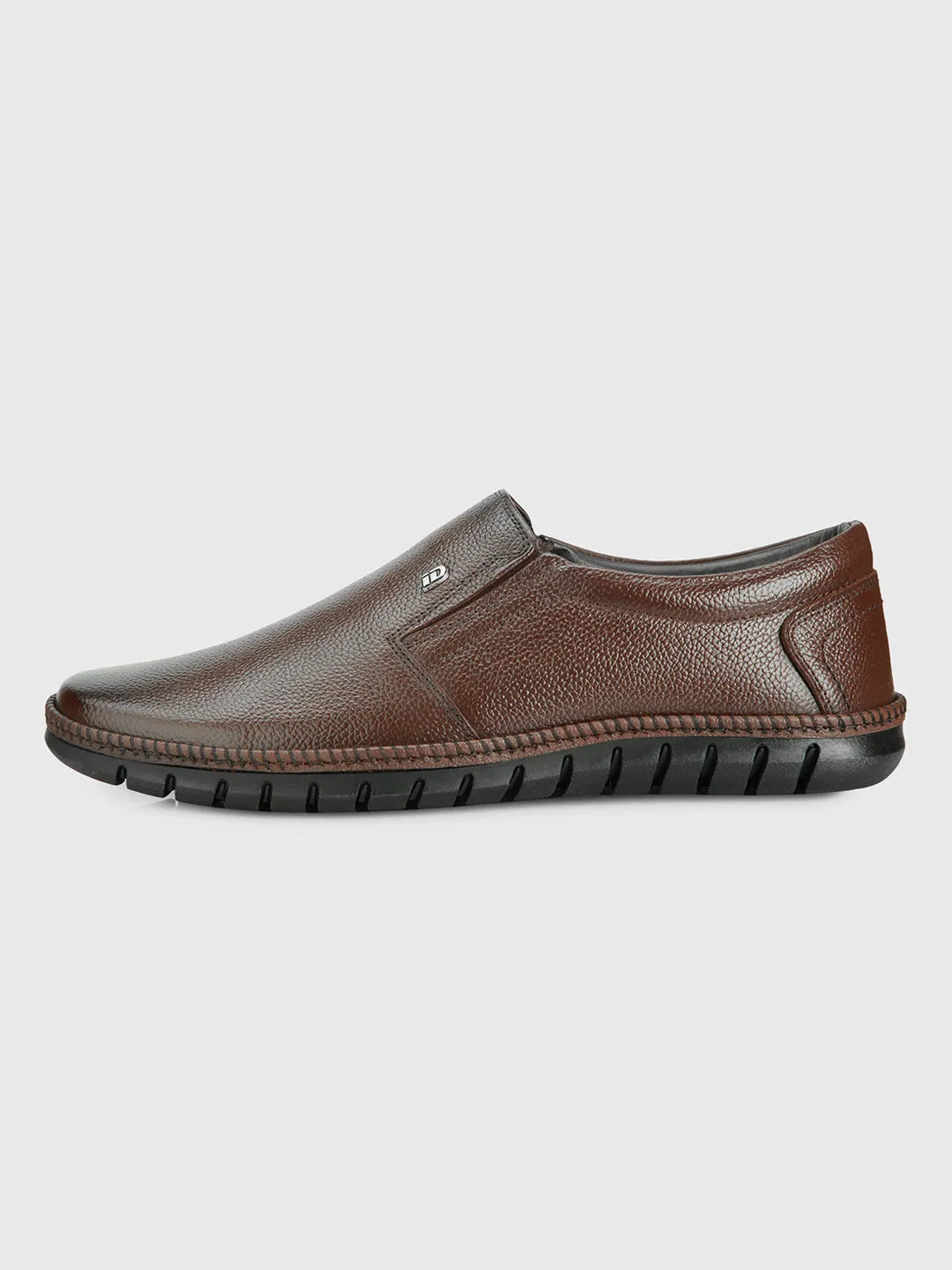 Men's Brown Comfort Fit Semi Formal Slip On (ID2071) Opulent Mode