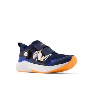 Elastic laces London Cool KID'S DYNASOFT REVEAL V4 BOA - NO4 NB NAVY WITH HOT MANGO