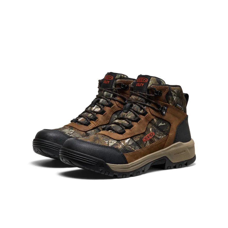 Men's Skokie Waterproof Work Boot (Soft Toe)  |  Camo/Black Shine Tone