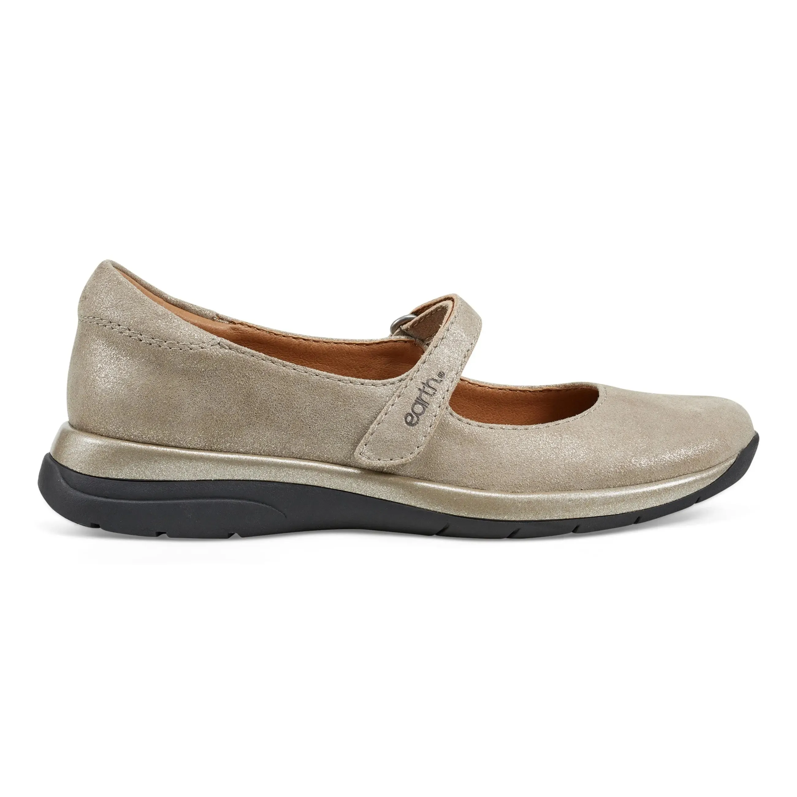 Tose Lug Sole Square Toe Casual Ballet Flats Core Support