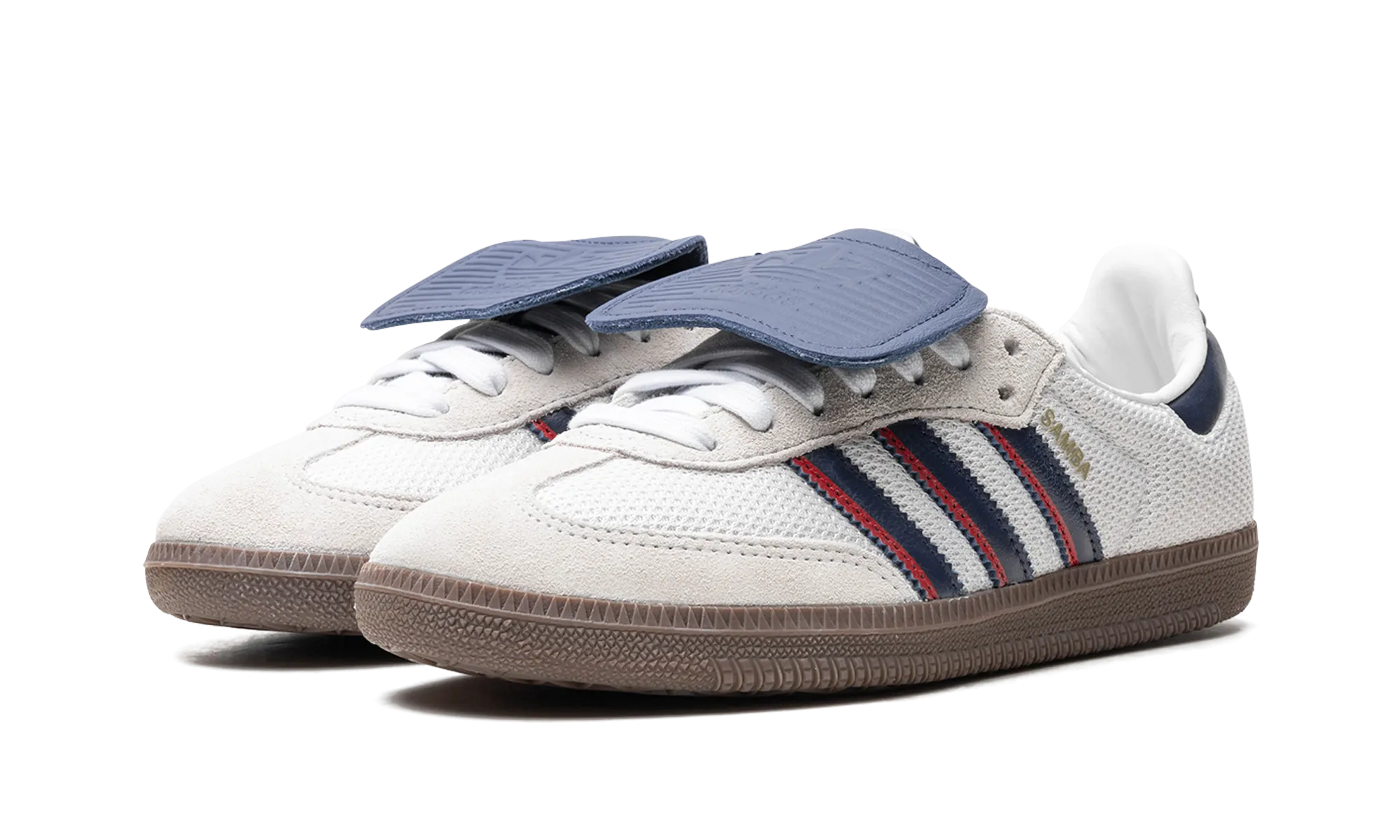French Soft Samba LT "Crystal White Dark Blue"