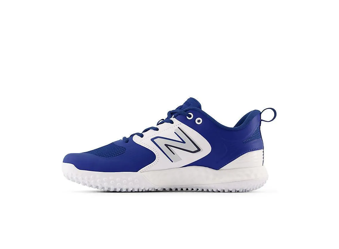 Wet Grip New Balance Men's Fresh Foam 3000 V6 Turf Baseball Shoes - Royal Blue with White - T3000TB6