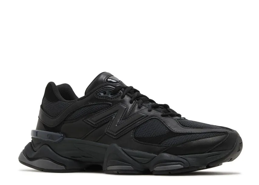 New Balance 9060 Triple Black Leather Young Mood