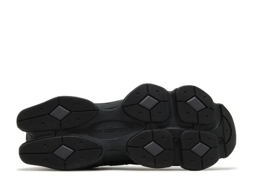 New Balance 9060 Triple Black Leather Style Goal Cushioned Insole