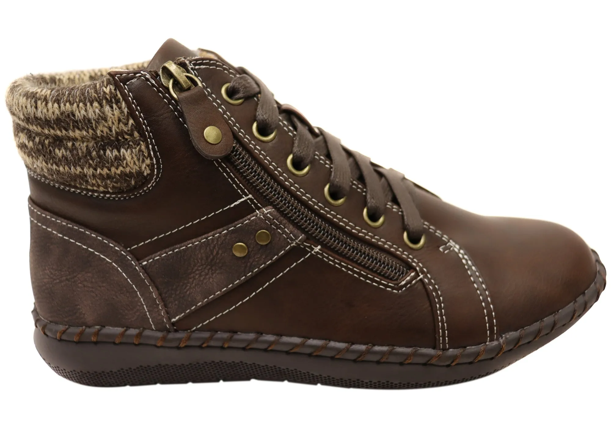 Scholl Orthaheel Womens Wanda Comfortable Ankle Boots Comfortable Arch Support