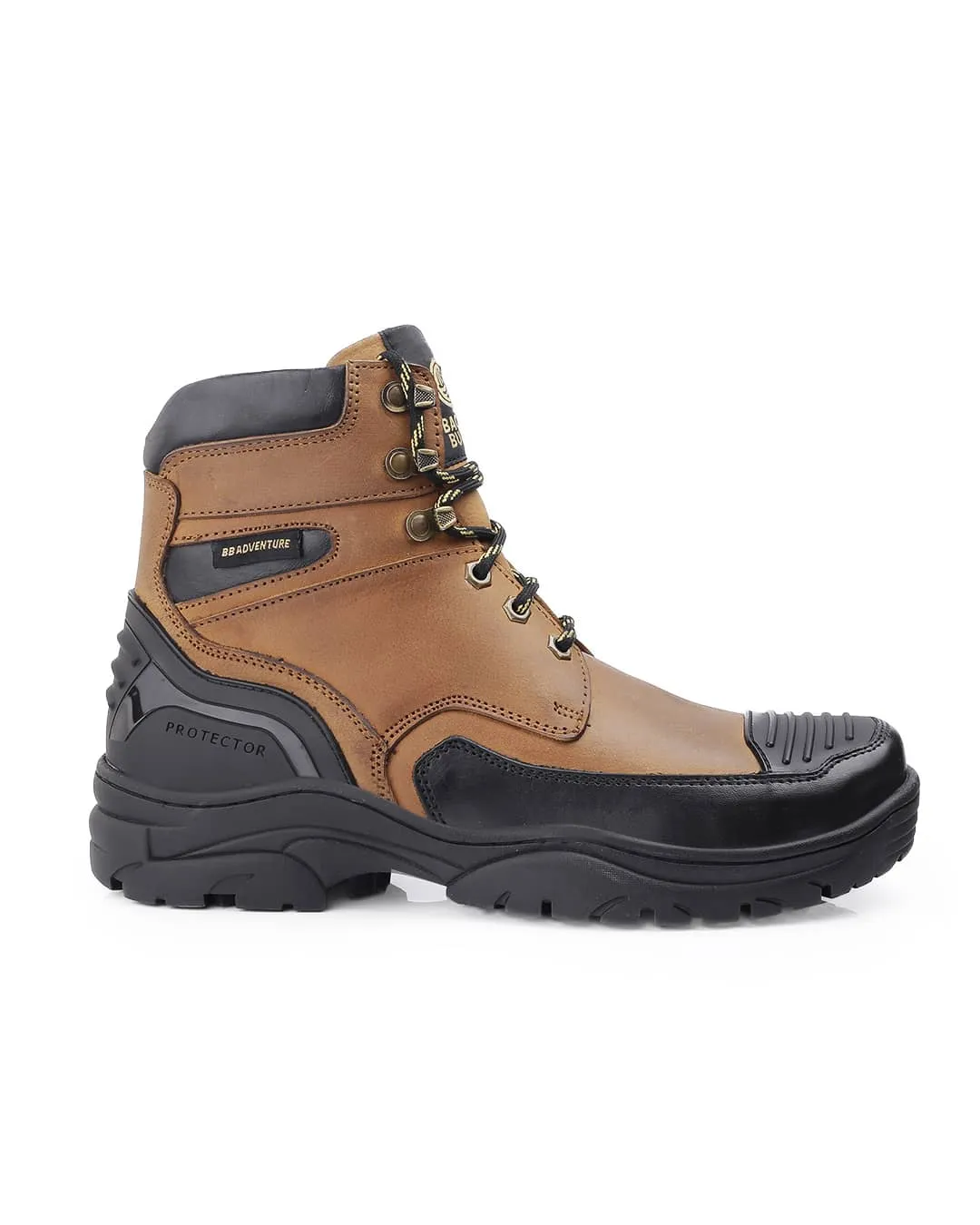 Fit Peak Mode Bacca Bucci PROTECTOR Leather Motorcycle Boots for Men