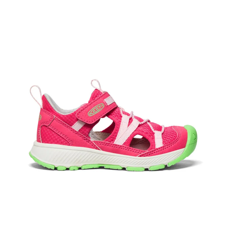 Sporty Flip-flops Versatile Casual Footwear Little Kids' Motozoa Sandal  |  Raspberry/Giggle Pink