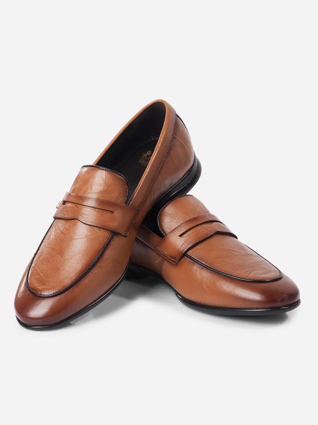 Timeless Footwear Winner Step Men's Tan Regular Toe Slip On Formal (ID2271)