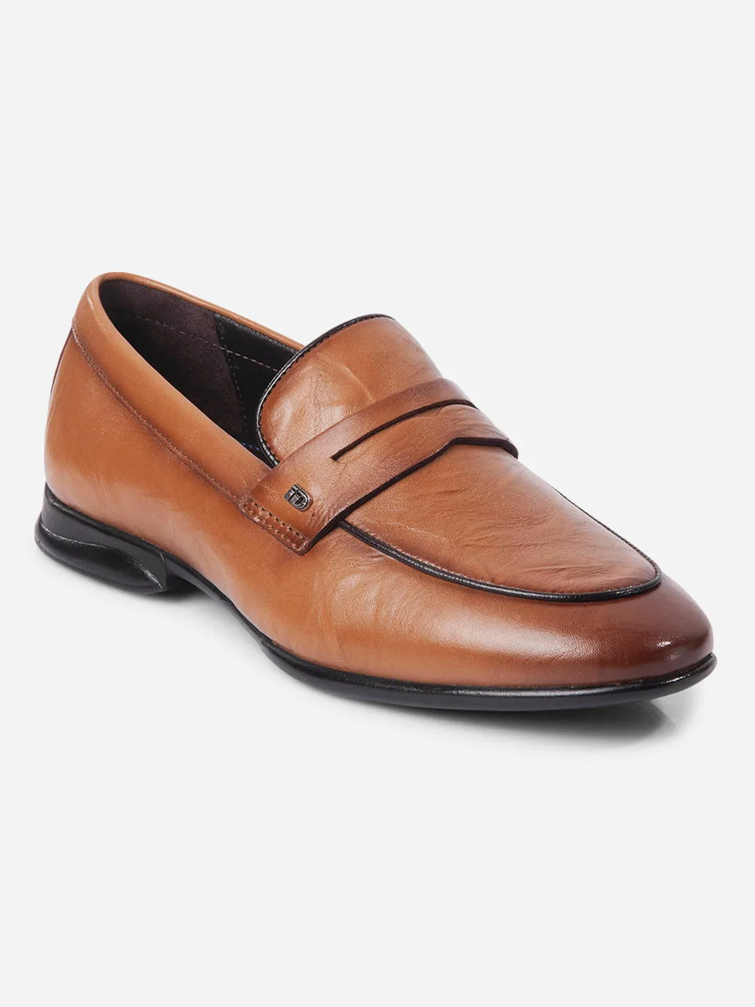 True Wear High-Quality Leather Men's Tan Regular Toe Slip On Formal (ID2271)