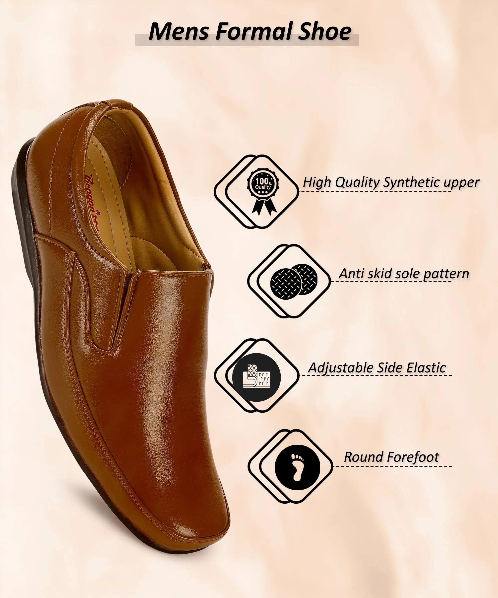 Paragon K11240G Men Formal Shoes | Corporate Office Shoes | Smart & Sleek Design | Comfortable Sole with Cushioning | Daily & Occasion Wear Always Sharp Gloss Touch