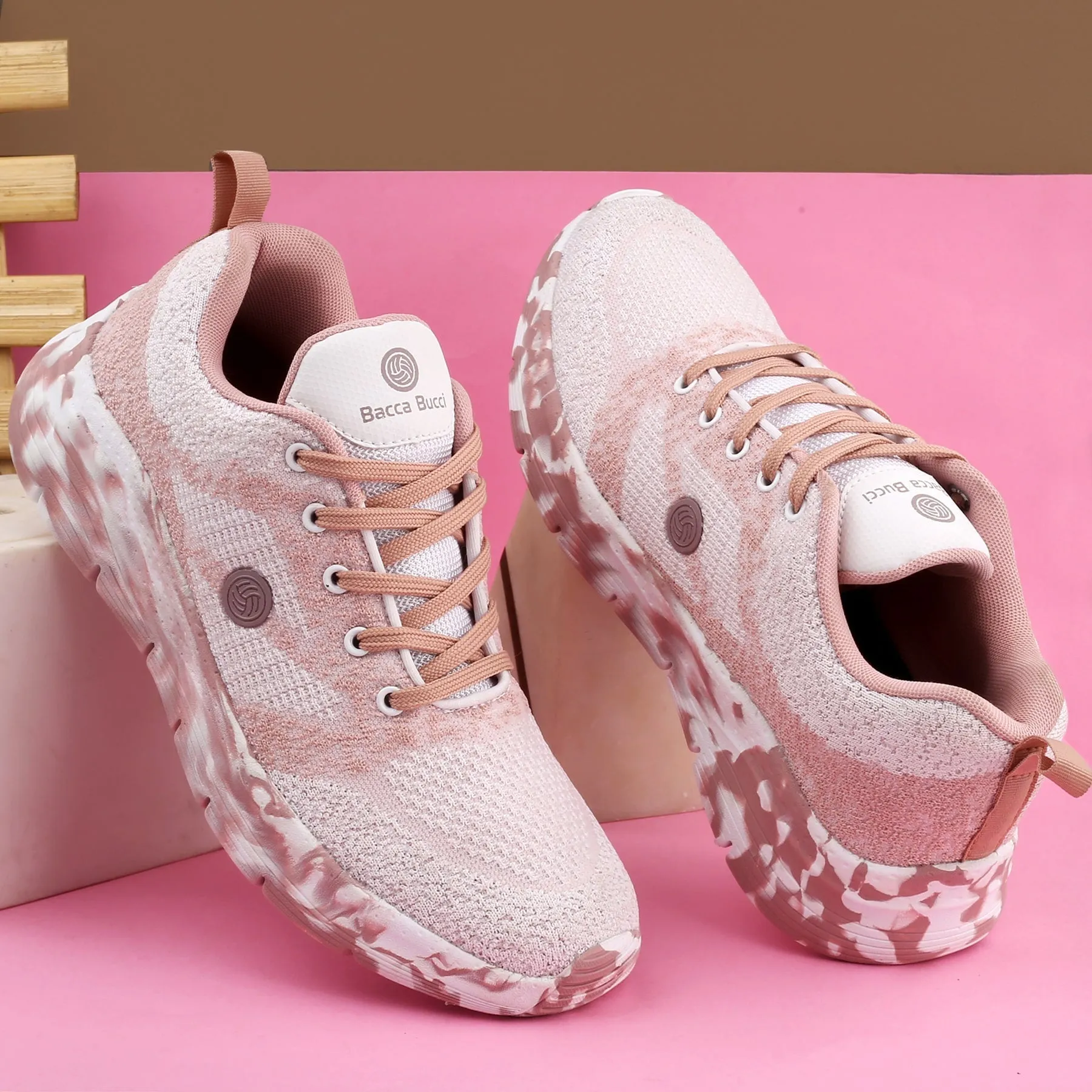 Bacca Bucci Women FemmeFlex Running/Walking Sports Shoes night walk Earth Tone