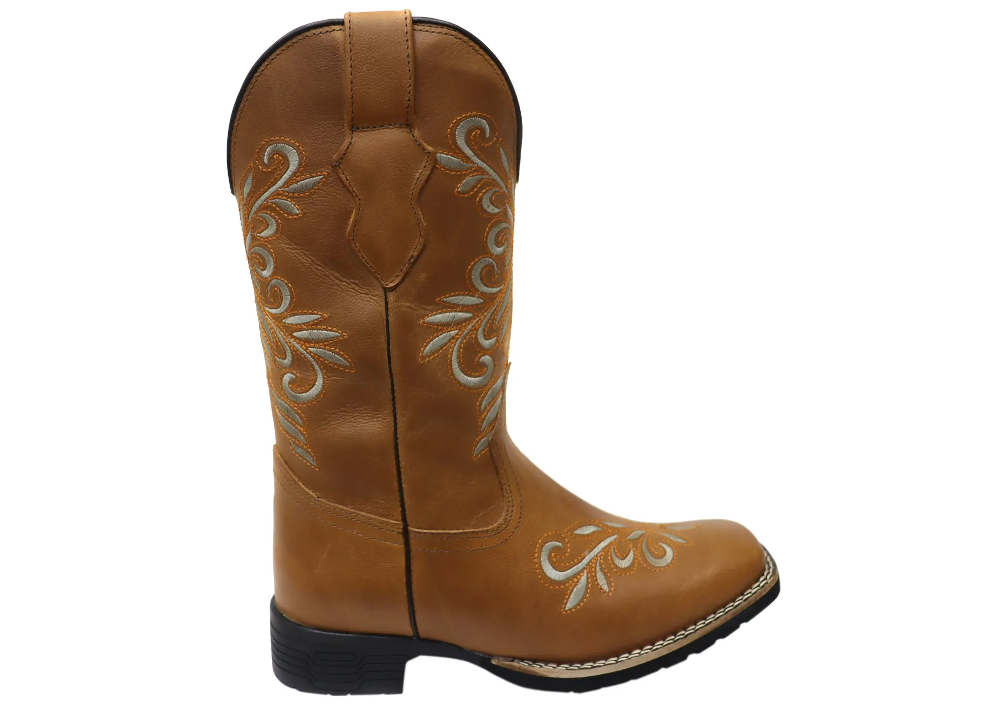 Fashionable Look D Milton Belle Womens Comfortable Leather Western Cowboy Boots