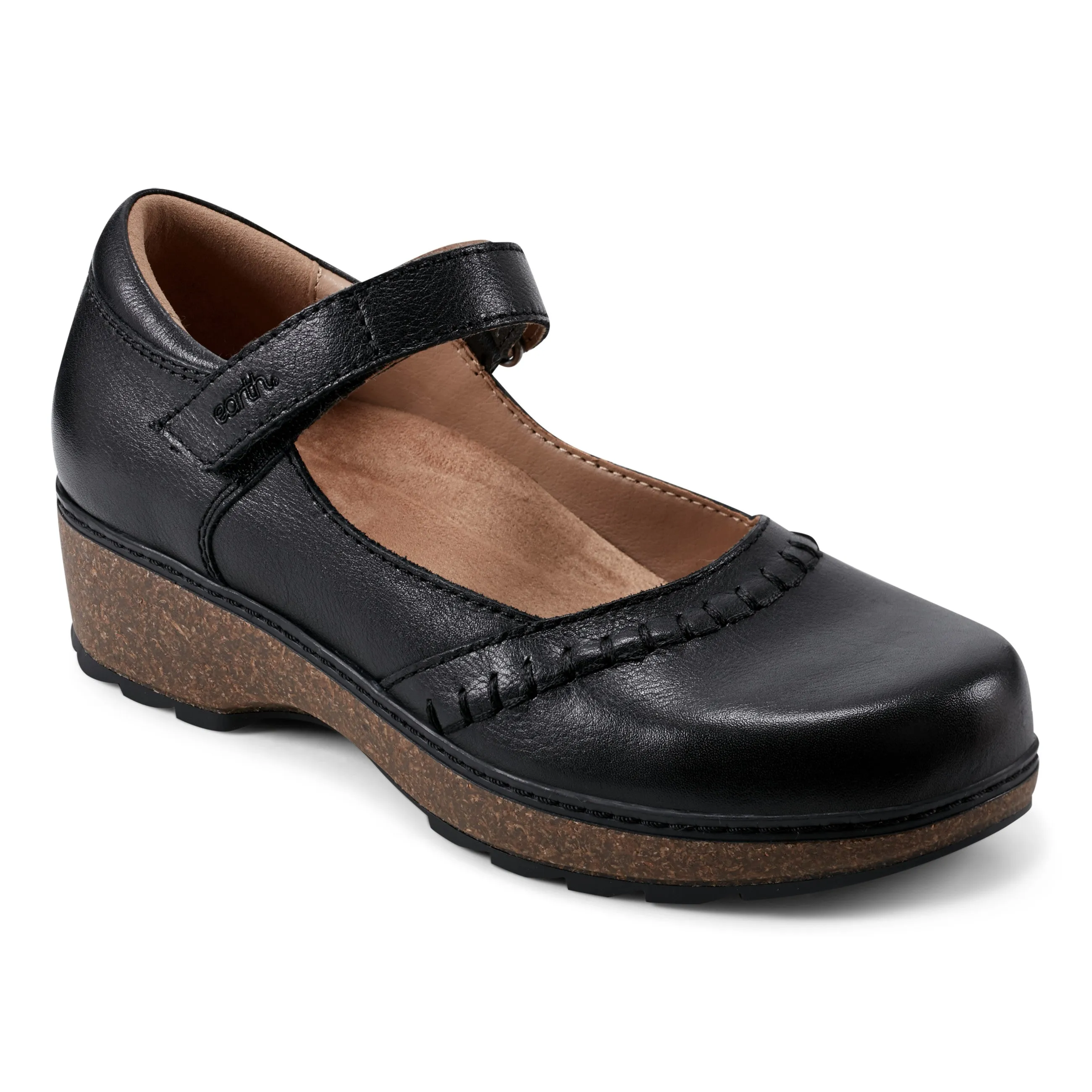 Kalece Mary Jane Round Toe Casual Shoes Silent Walk