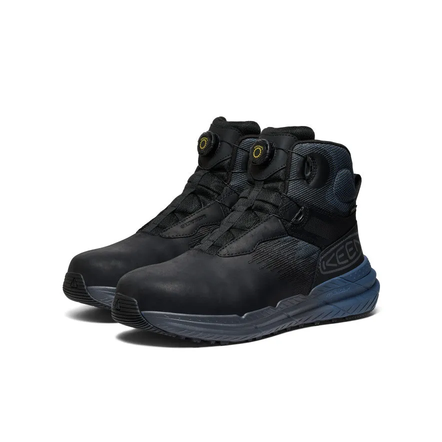 Ultra Light Airport Travel Men's Snapline RF Waterproof Boot (Carbon Toe)  |  Vintage Indigo/Black
