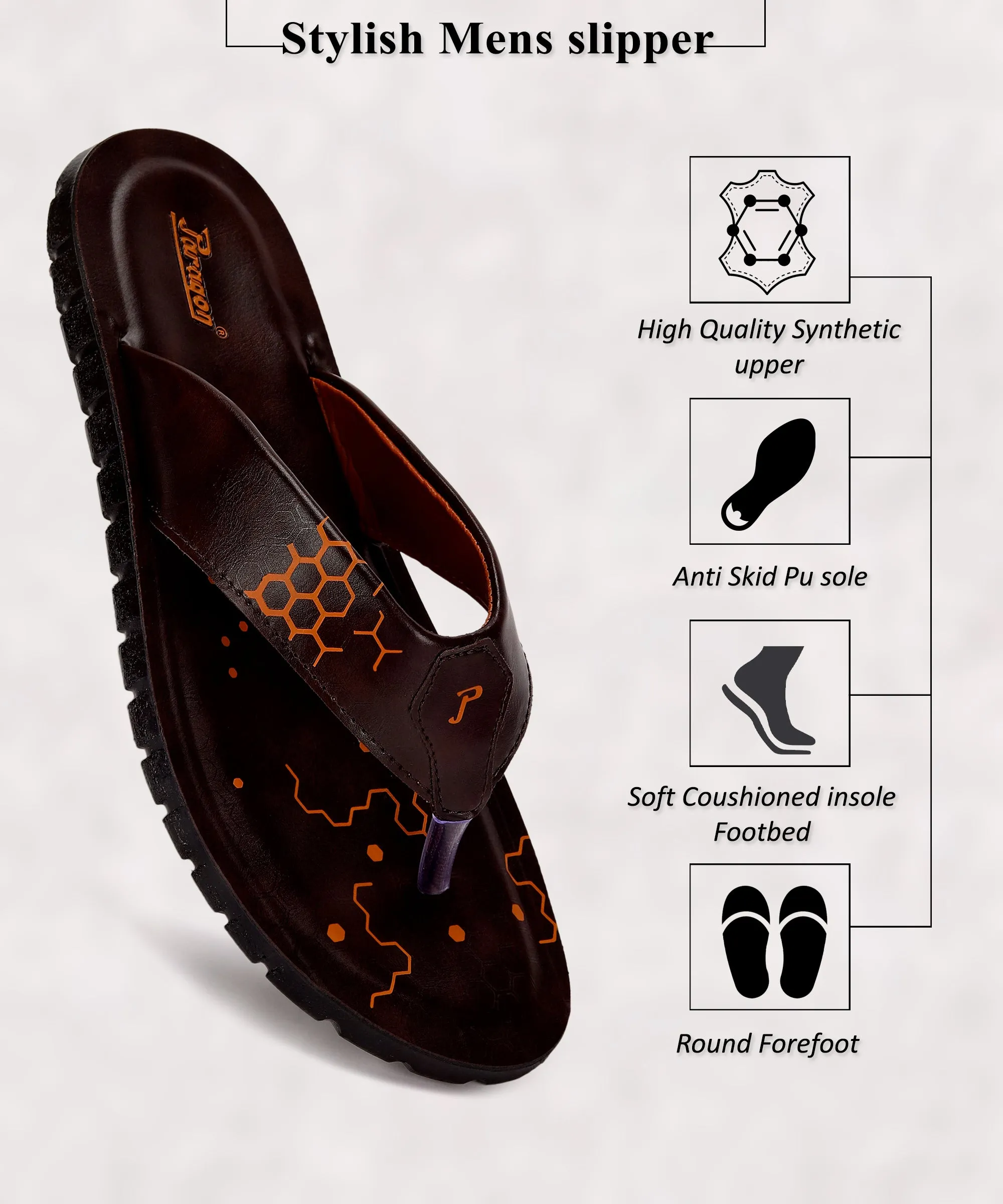 Flexible Outdoor Footwear Paragon PUK2225G Men Stylish Sandals | Comfortable Sandals for Daily Outdoor Use | Casual Formal Sandals with Cushioned Soles