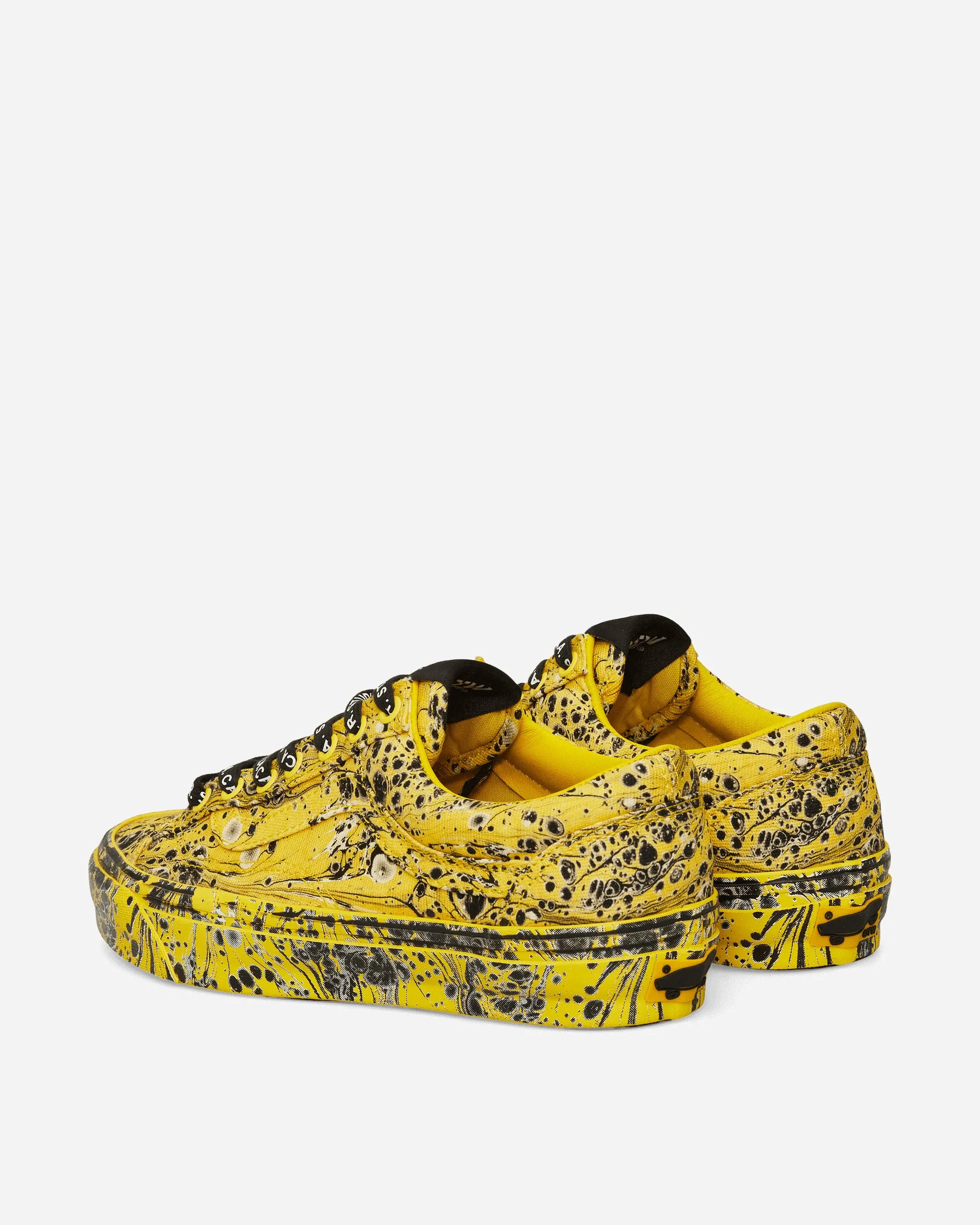 S.R. STUDIO LA.CA. Old Skool Reissue 36 Vibram Sneakers Marbled / Cyber Yellow Supportive Core All Ages Comfort Shank