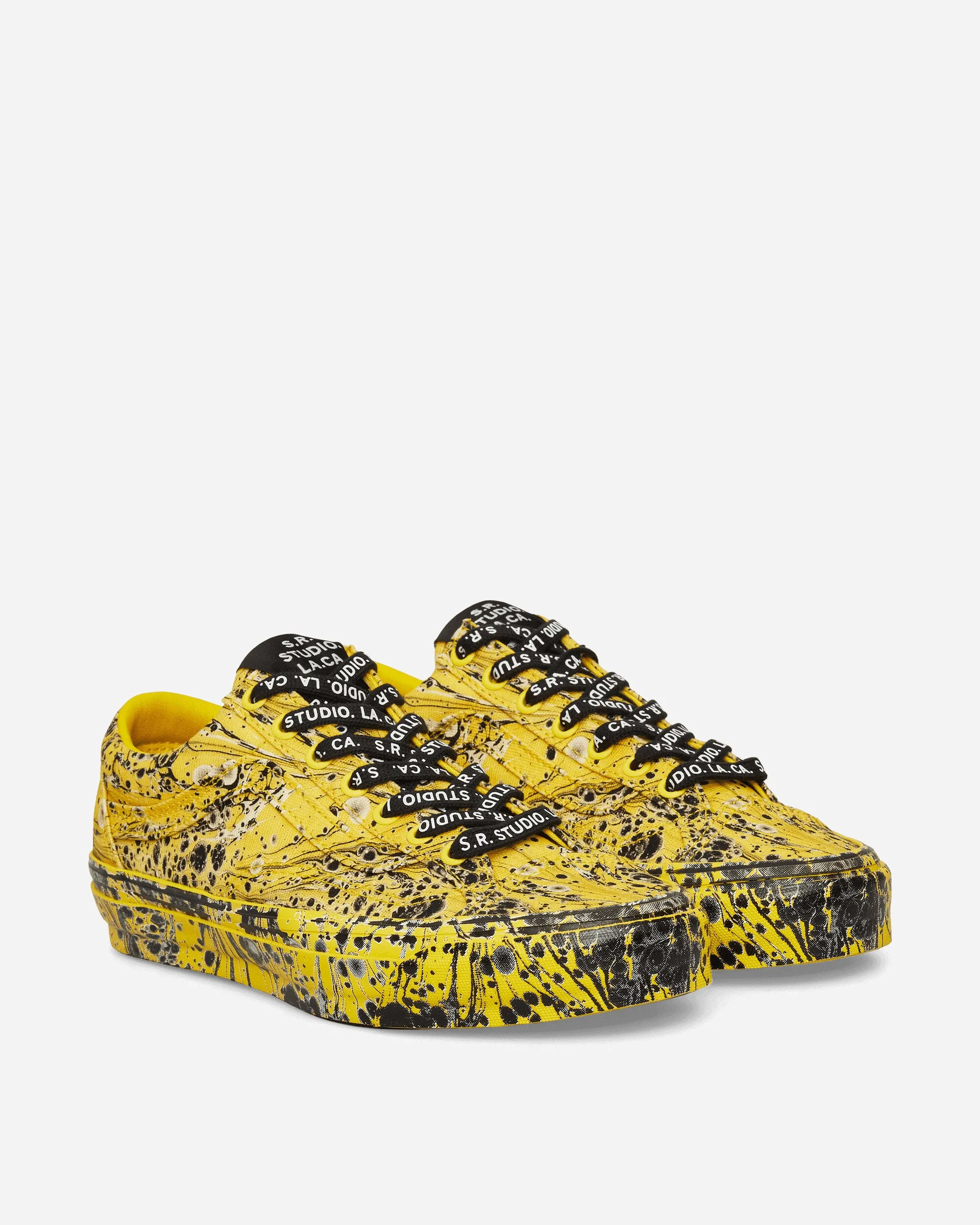 S.R. STUDIO LA.CA. Old Skool Reissue 36 Vibram Sneakers Marbled / Cyber Yellow Adjustable Frost Safe