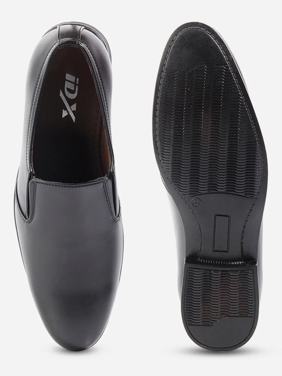 Men's Black Round Toe Slip On Formal (IX1075) Stylish Footwear