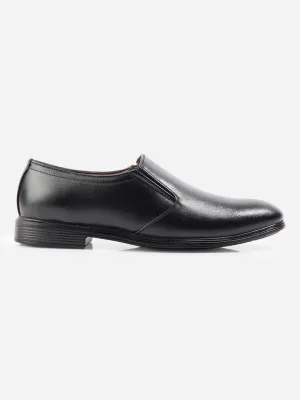 Stable Structure Men's Black Round Toe Slip On Formal (IX1075)