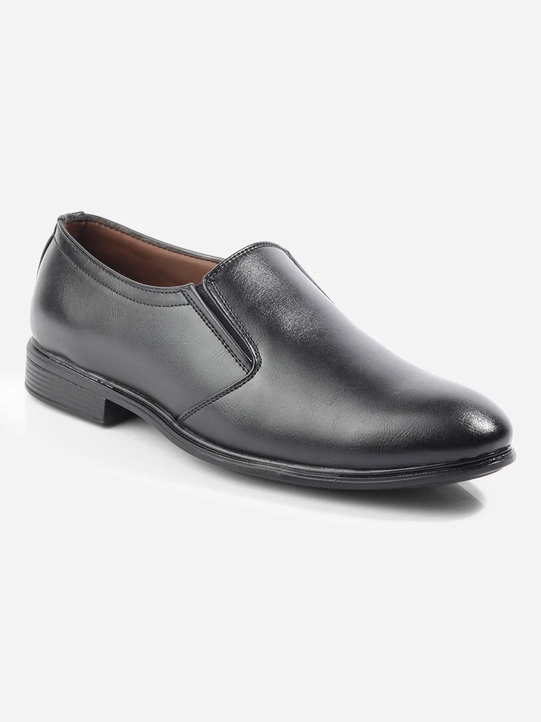 Men's Black Round Toe Slip On Formal (IX1075) Lace Up Style