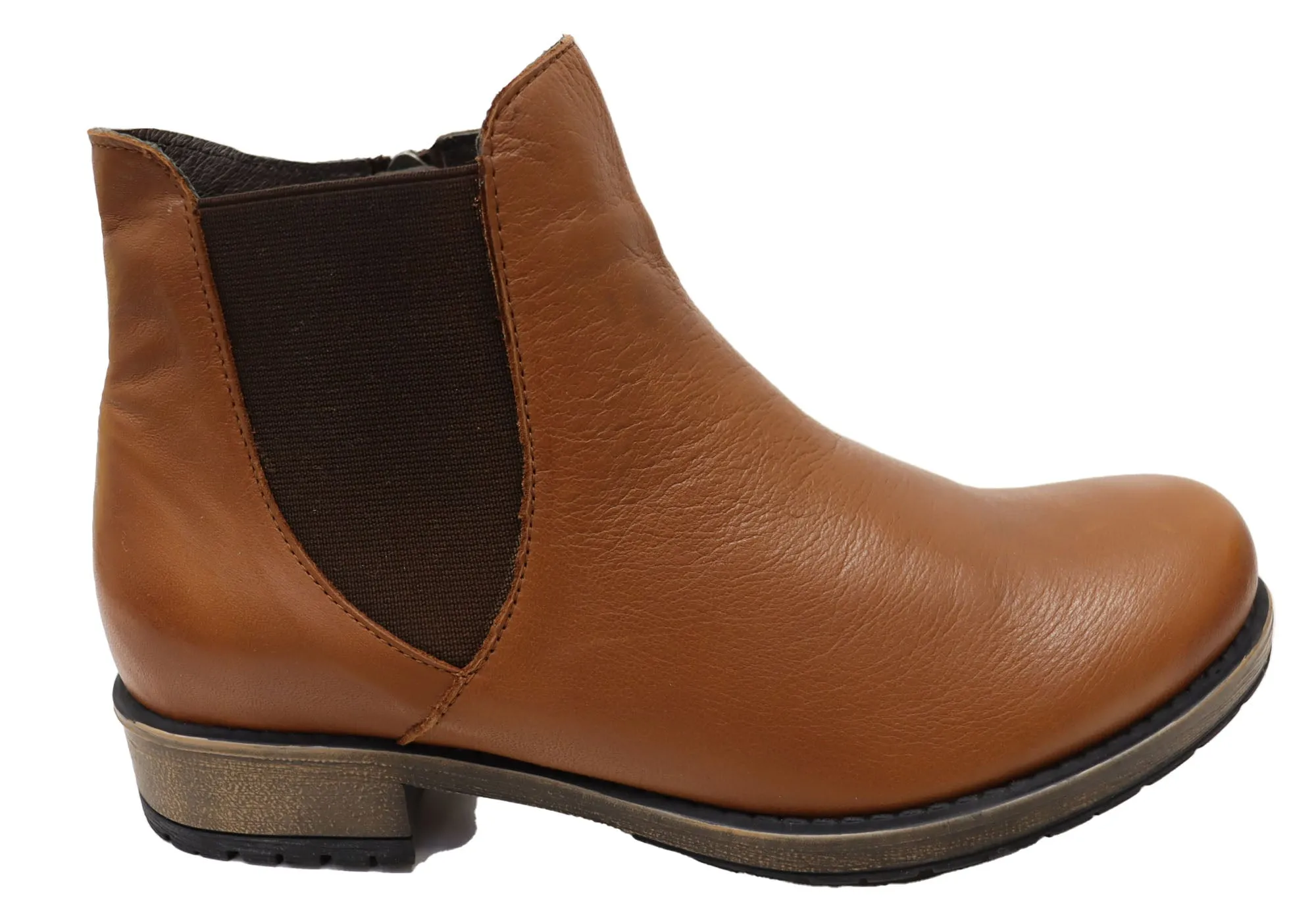 Urban Fashion Cabello Comfort Hallie Womens European Comfortable Leather Ankle Boots