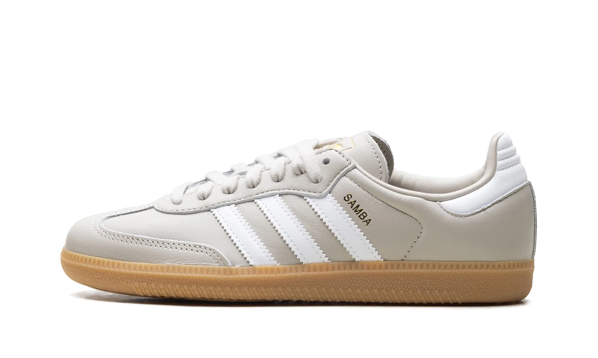 Samba "Beige / Cloud White" Padded Comfort Wellness Seekers Gloss Finish