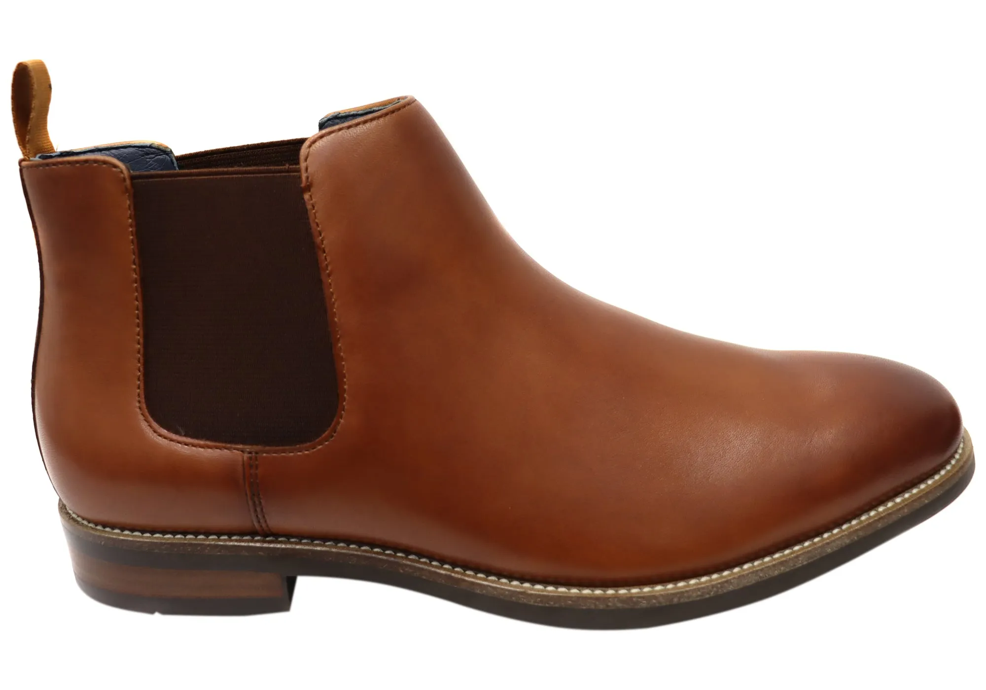 Country Side Florsheim Mens EEE Triple Wide Leather Ceduna Plain Toe Chelsea Boots
