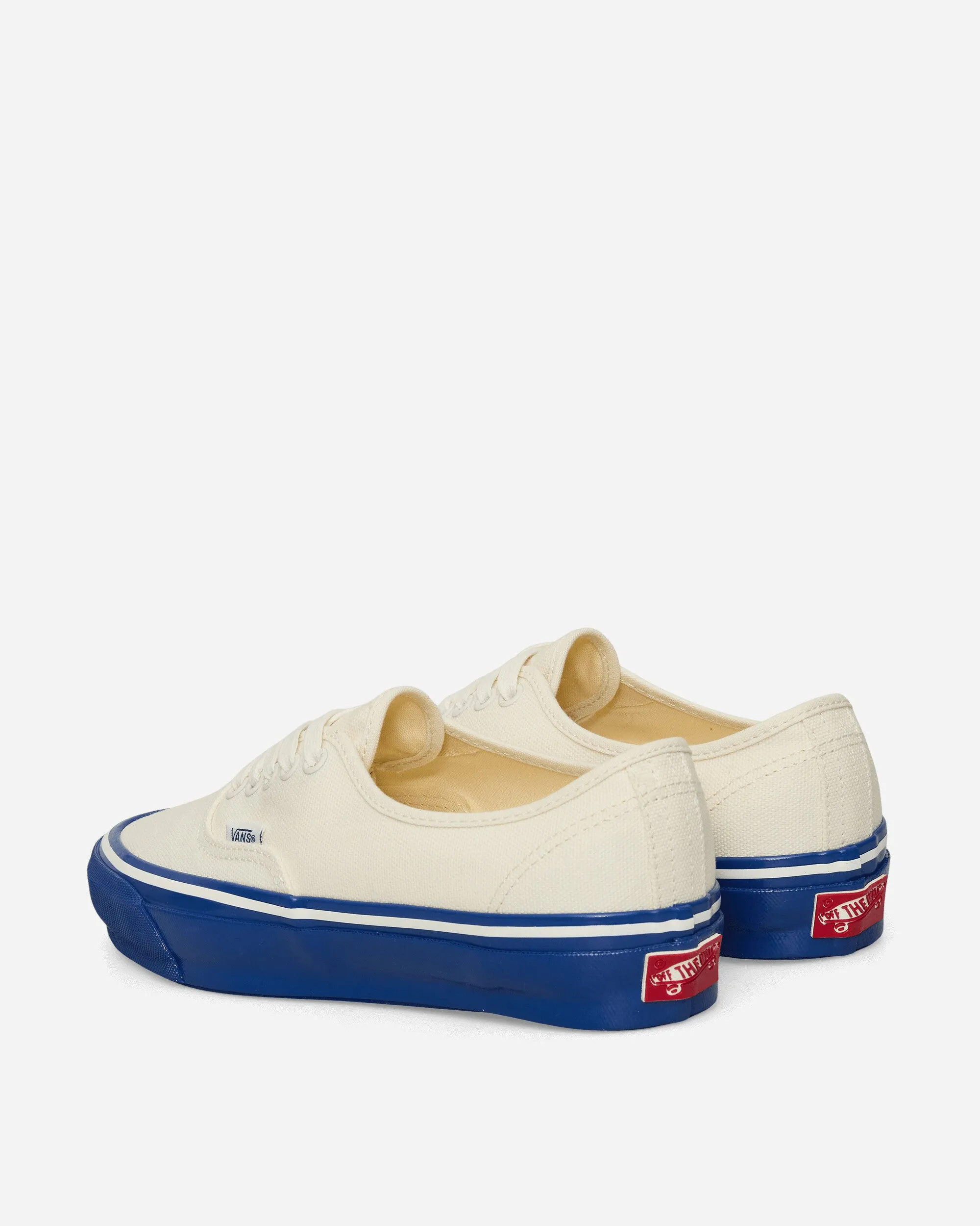 Padded Comfort Cold Weather Premium Authentic 44 Duck Canvas Sneakers White / Blue