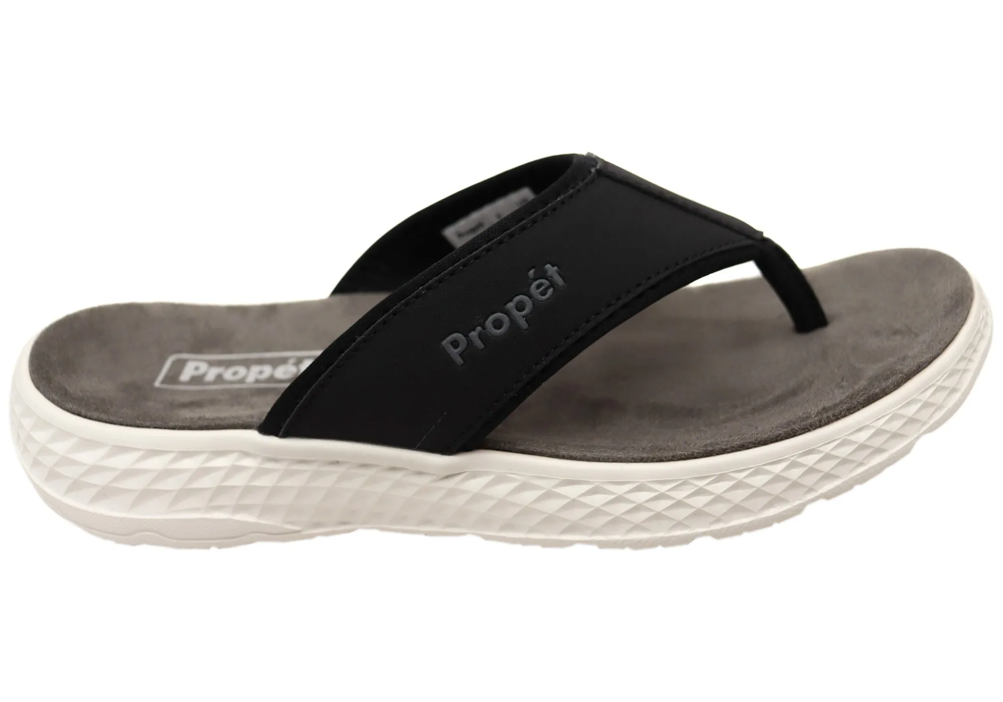 Stable construction Propet TravelActiv FT Womens Comfortable Wide Width Thongs Sandals