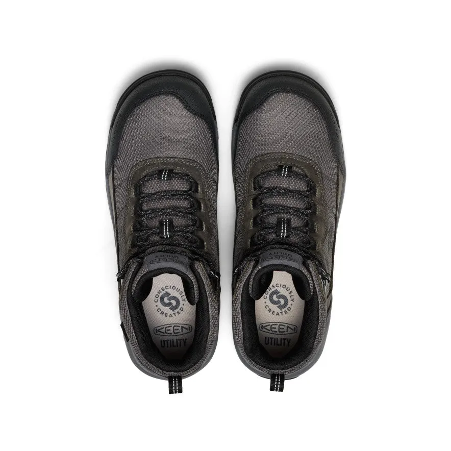 Wool Warm Men's Skokie Waterproof Work Boot (Carbon Toe)  |  Magnet/Black