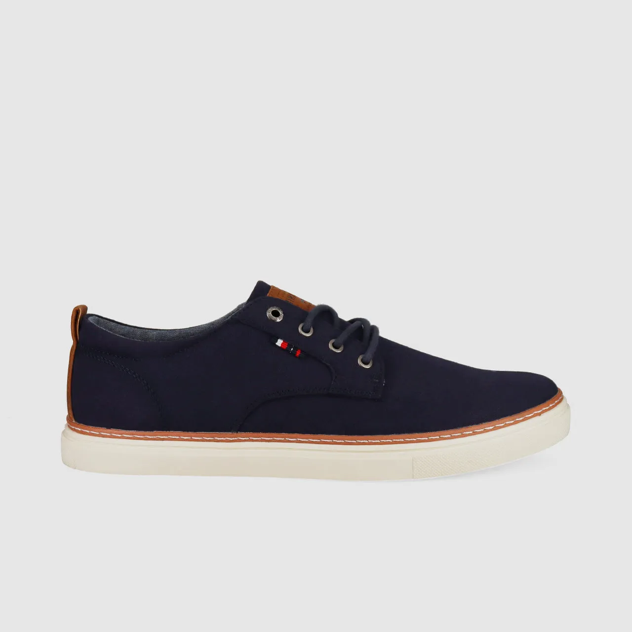 Flexible Mesh Brad Casual Shoes Navy High Quality Leather
