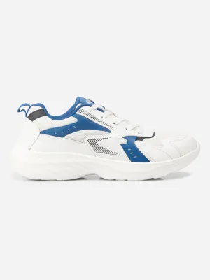 Men's White Lace Up Sneakers (IX7128) Classic Form