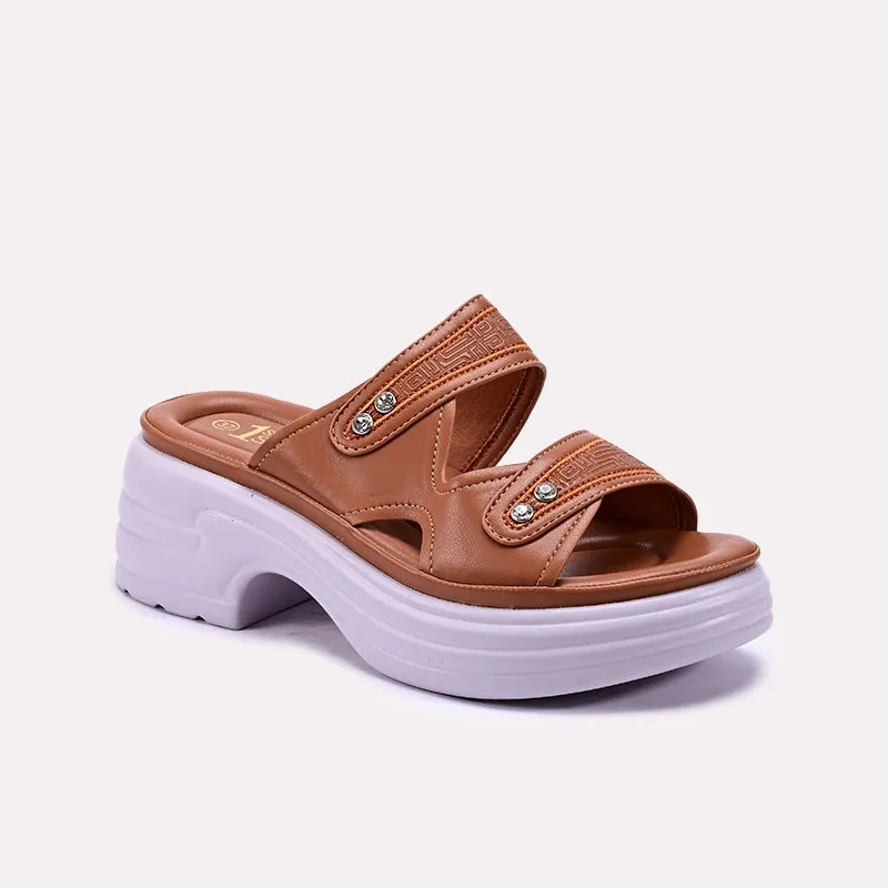 World Step Mustard Thick Sole Slippers 0412931