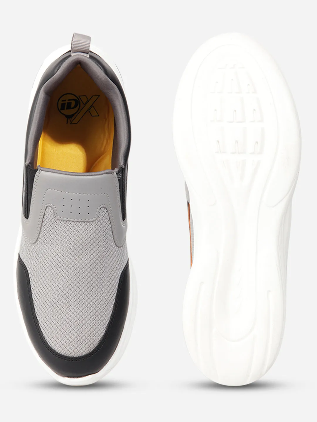 Men's Grey Black Slip On Sneakers IX7130 Sports Driven
