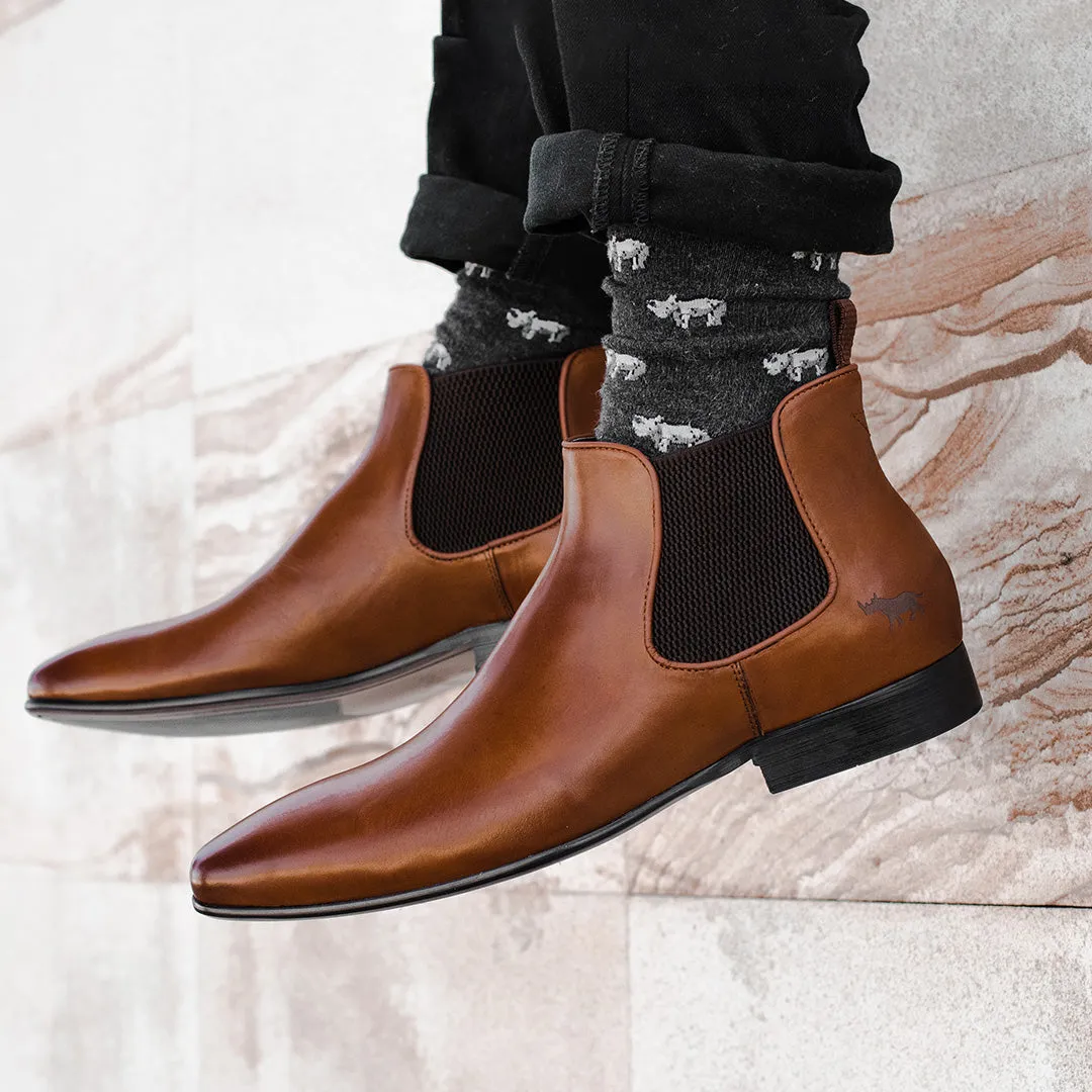 All Weather City Walking Ajax Chelsea Boots Tan