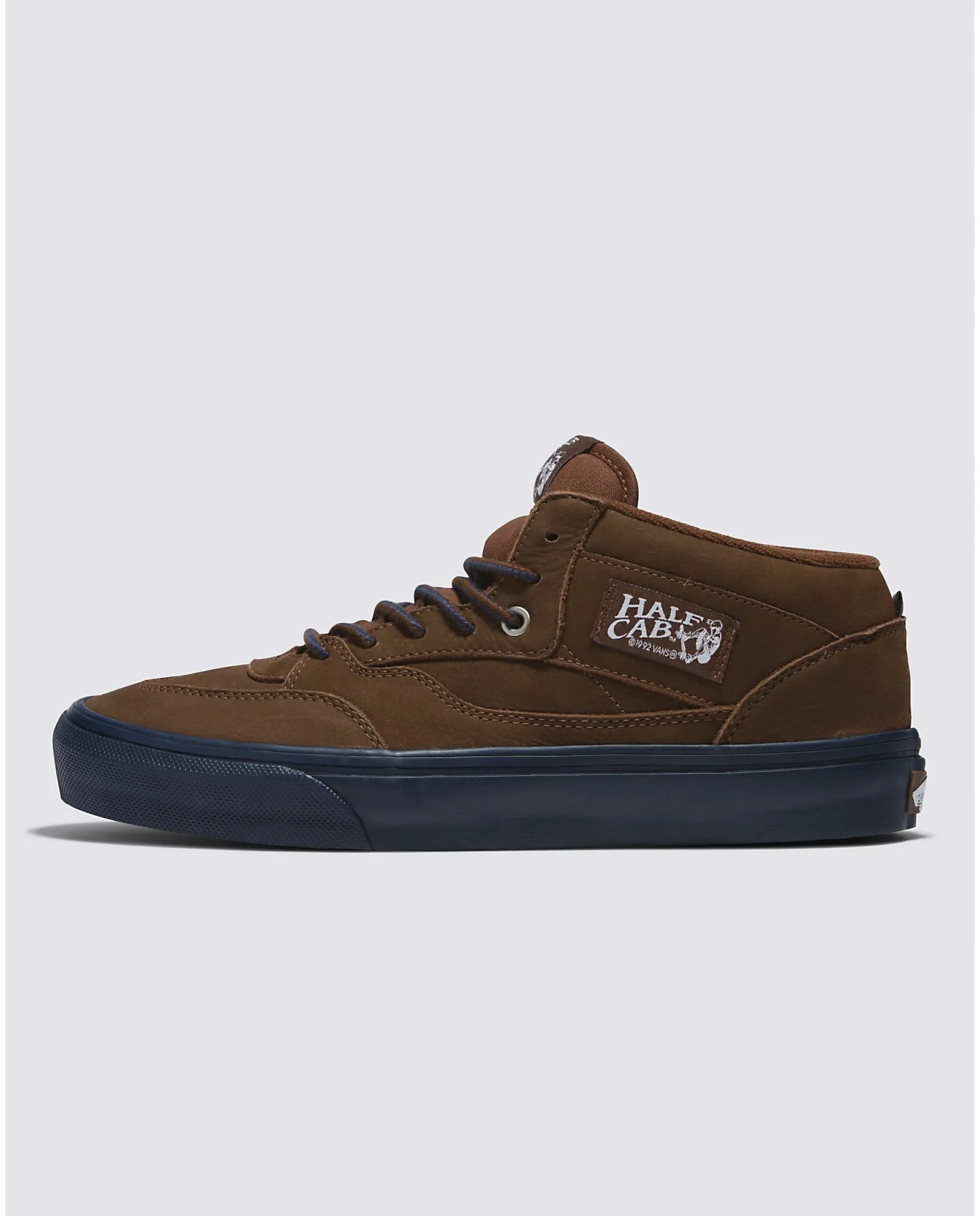 Seamless Fit Running Errands Vans Skate Half Cab '92 X Nick Michel Shoe Brown/Navy