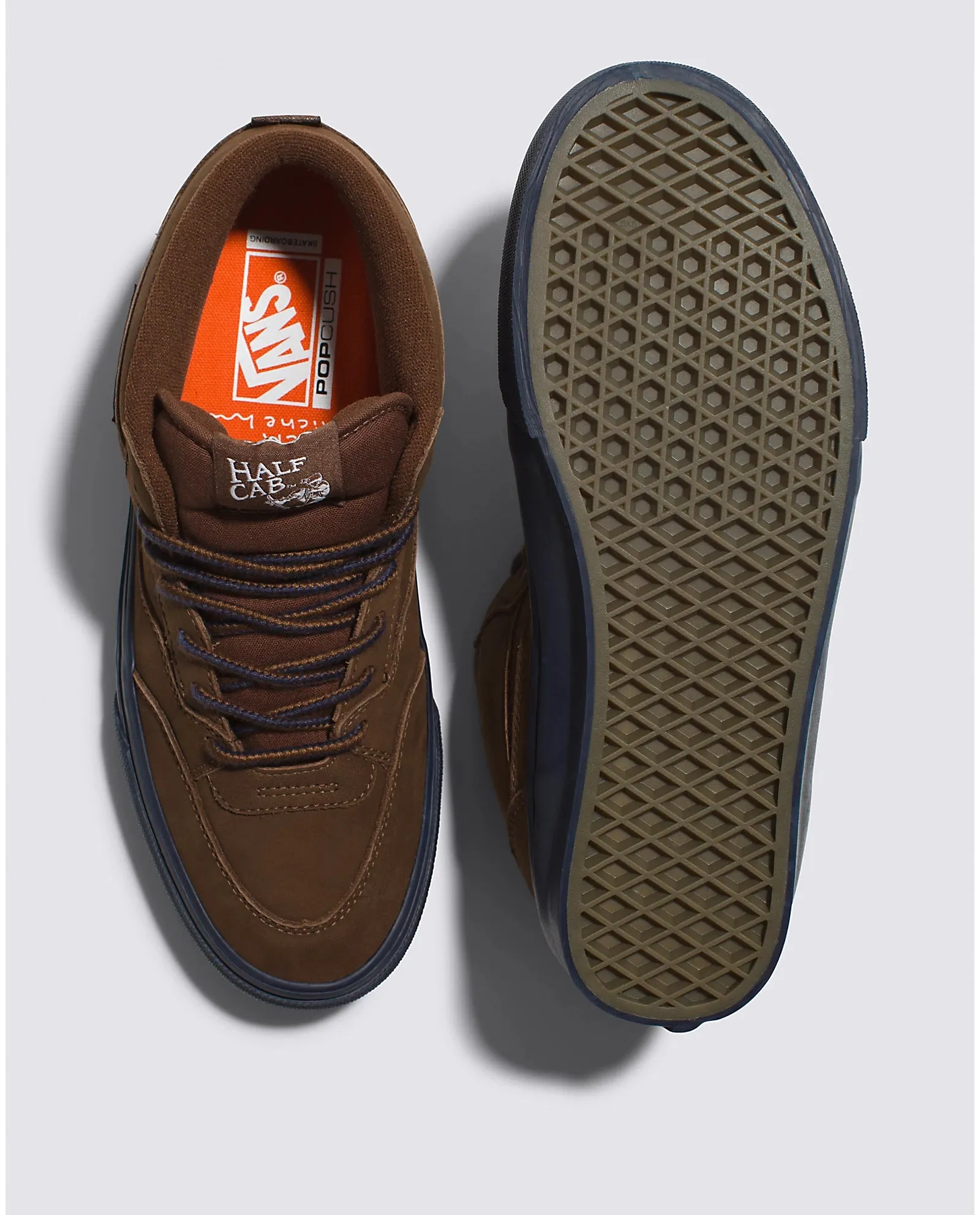 Strong Step Vans Skate Half Cab '92 X Nick Michel Shoe Brown/Navy