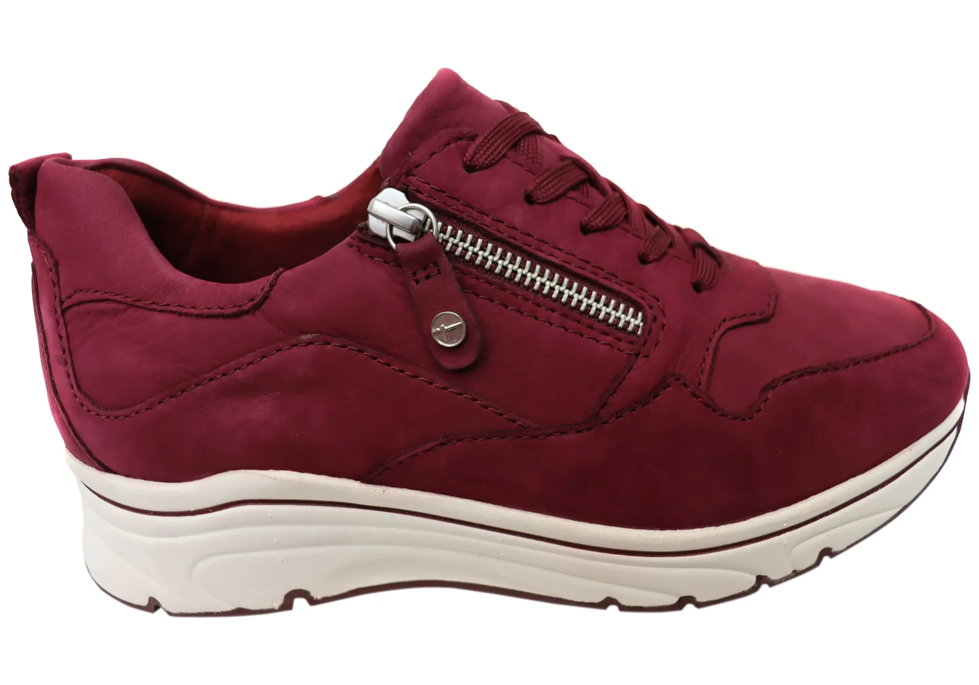 Tamaris Bessie Womens Comfortable Leather Lace Up Casual Shoes Support Feel Versatile Look