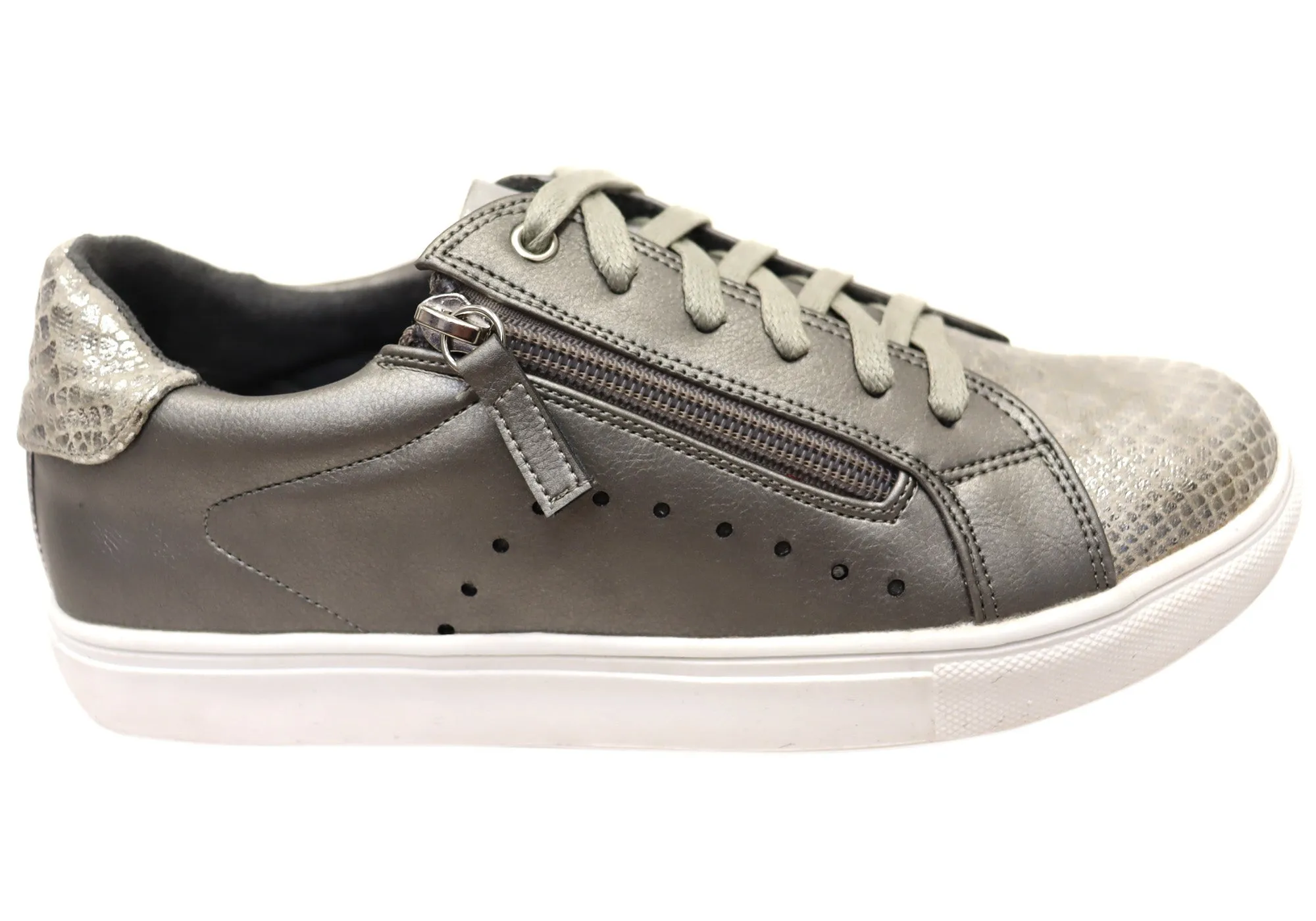 Scholl Orthaheel Womens Cleo Comfortable Casual Sneakers Shoes Fashionable Step Compact Form
