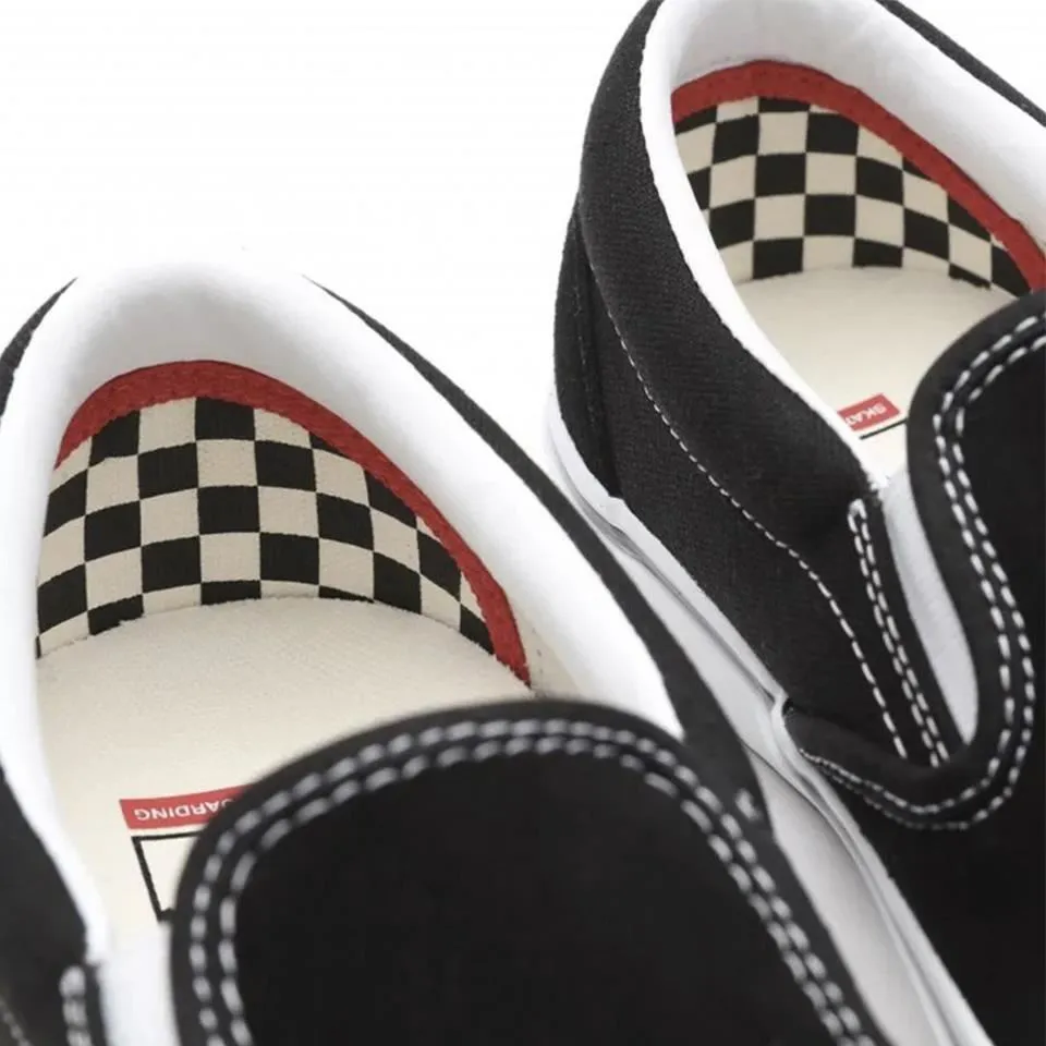 Smart Fit Vans Skate Slip On - Black/White