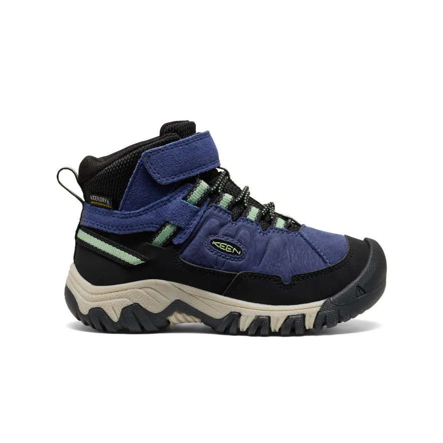 Indoor Versatile Little Kids' Targhee IV Waterproof Hiking Boot  |  Skipper Blue/Hemlock