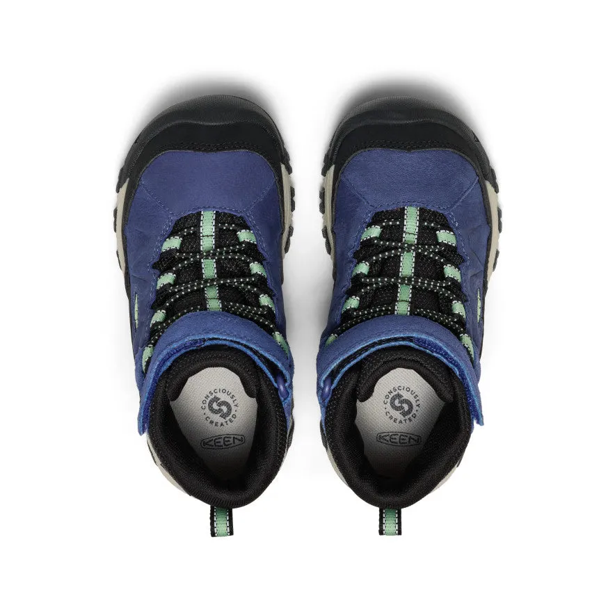 Little Kids' Targhee IV Waterproof Hiking Boot  |  Skipper Blue/Hemlock Long distance