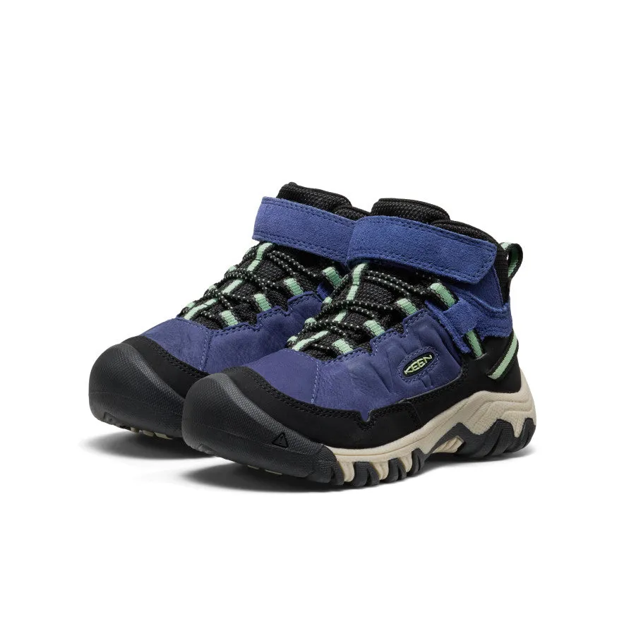 Little Kids' Targhee IV Waterproof Hiking Boot  |  Skipper Blue/Hemlock Classic Color Feather Light Daily Walks