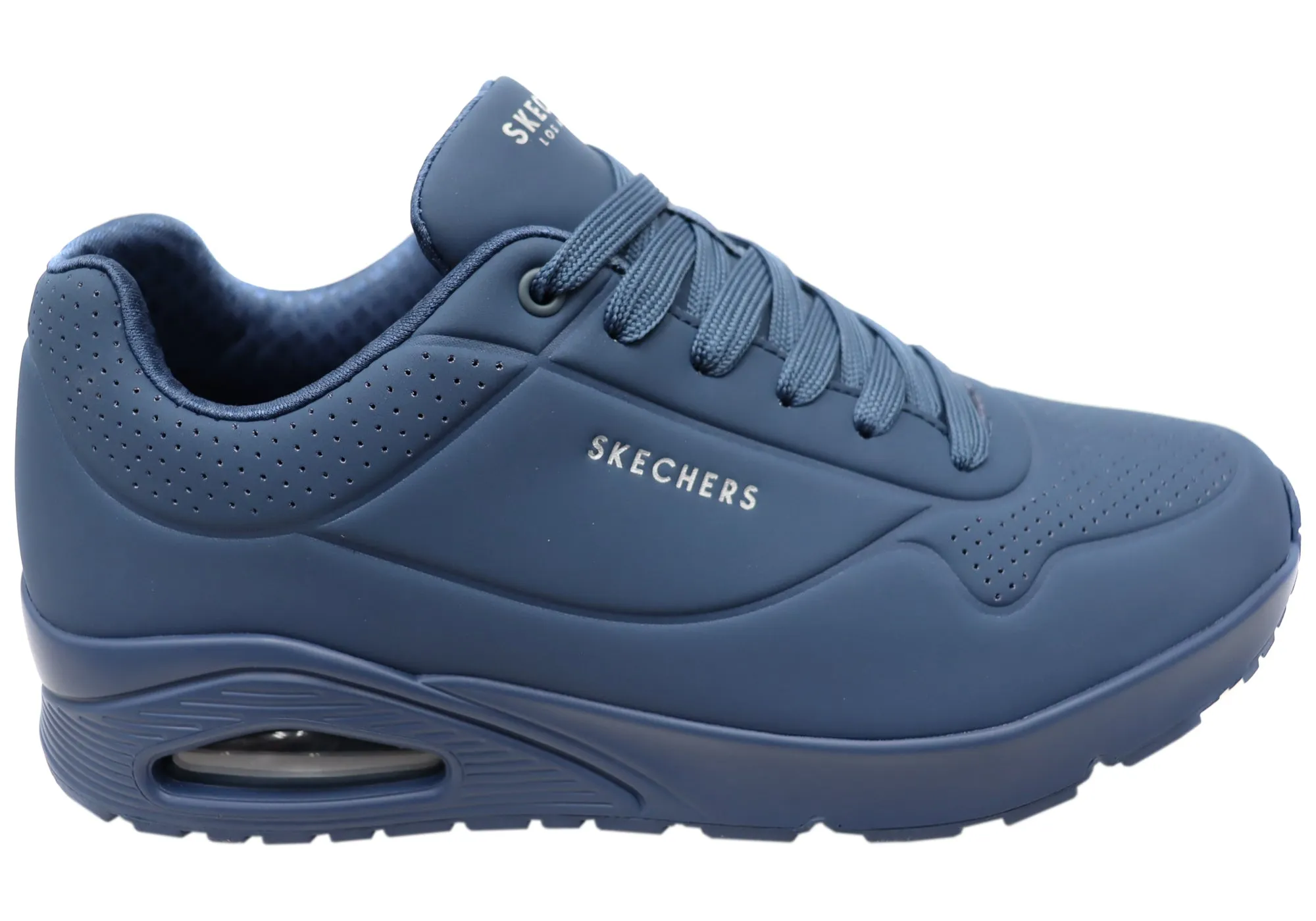 Sweat Friendly Daily Focus Skechers Mens Uno Stand On Air Lace Up Memory Foam Shoes