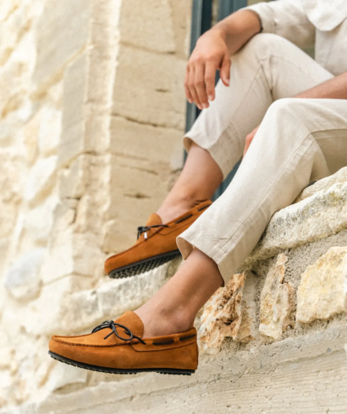 Mocassin CANCUN Daim Tabac Daily Movement Elastic Strap