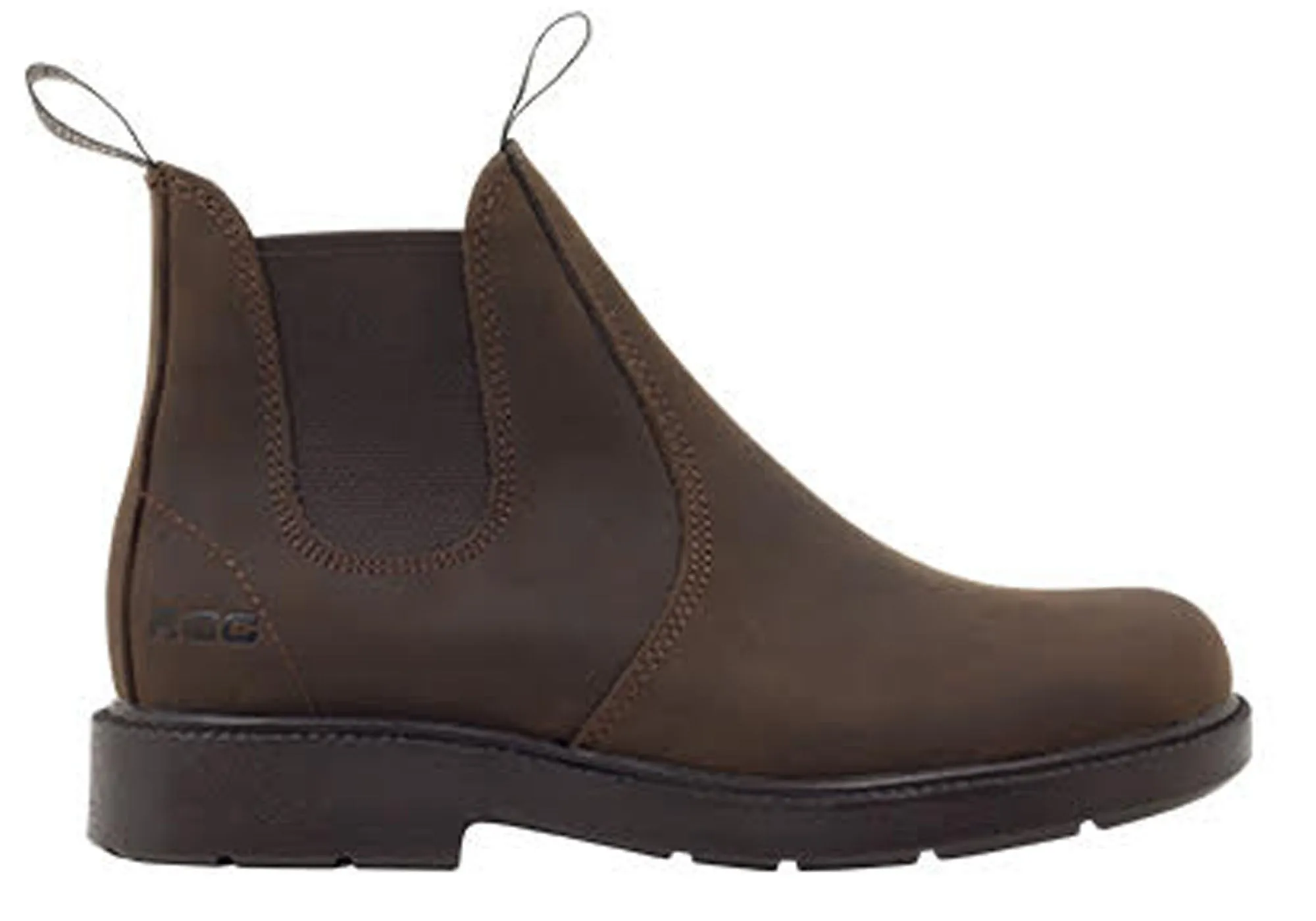 Roc Jeepers Junior Kids Comfortable Pull On Leather Boots Impact Resistant Secure Closure